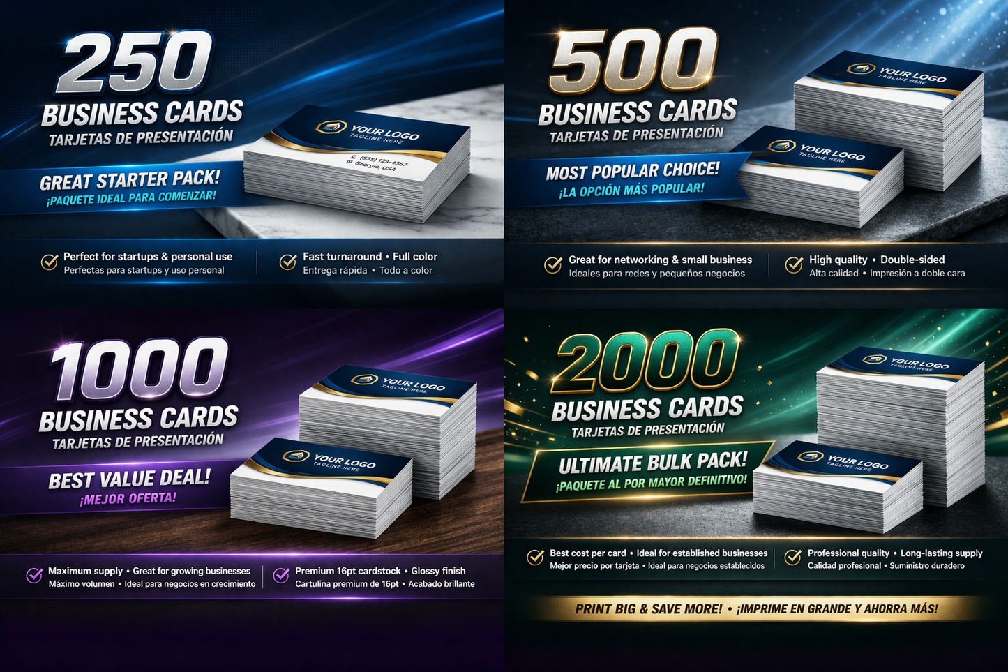Business Cards (tarjetas de presentación)
