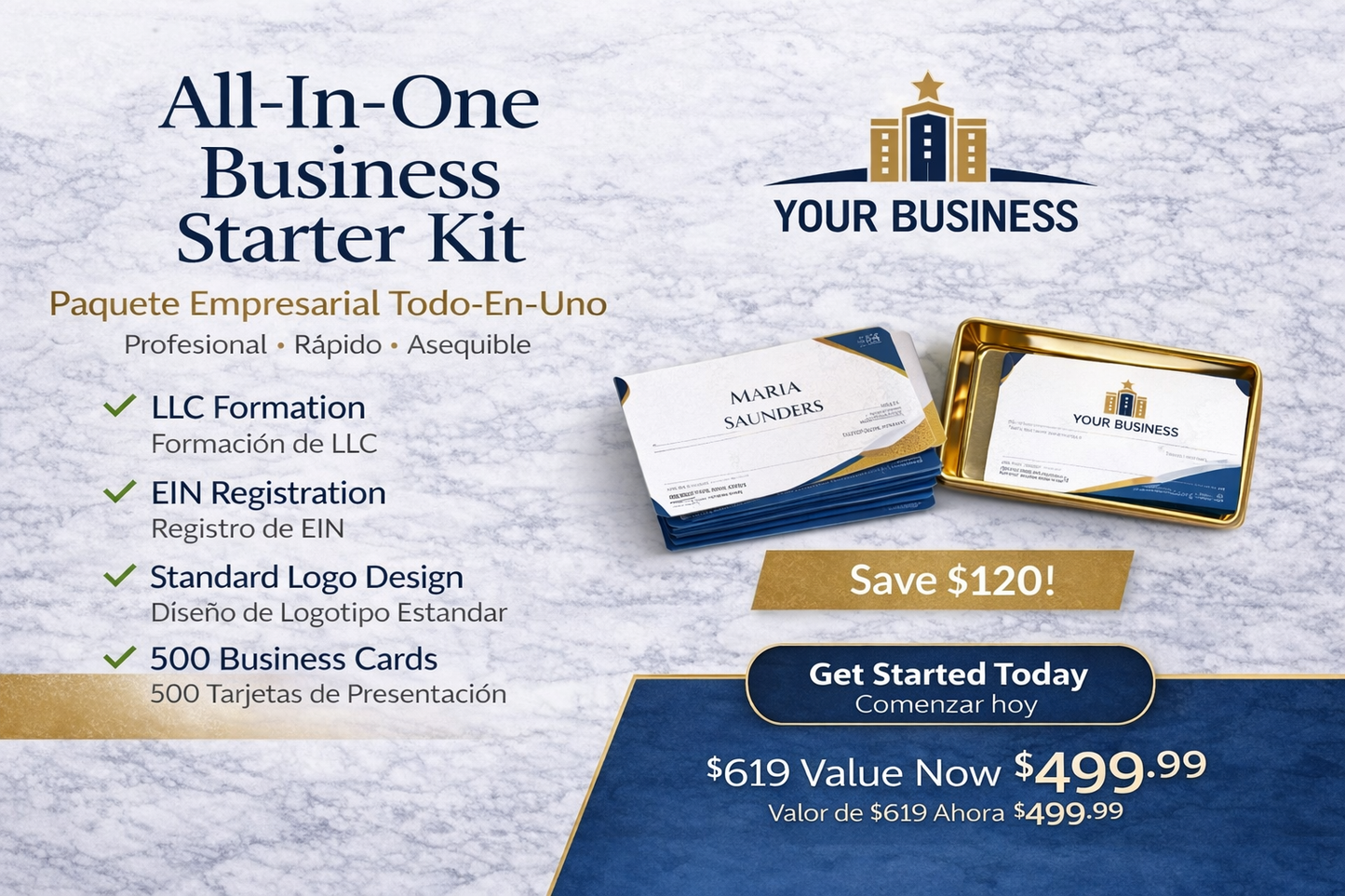 Start Your Business the Right Way Package (Kit Completo para Iniciar tu Negocio)